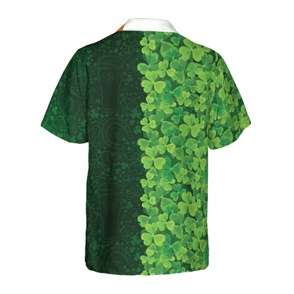 Shamrock Happy Saint Patrick's Day Irish Ireland Custom Name Hawaiian Shirt, Personalized Colorful Summer Aloha Shirts For Men Women - Amzanimalsgift