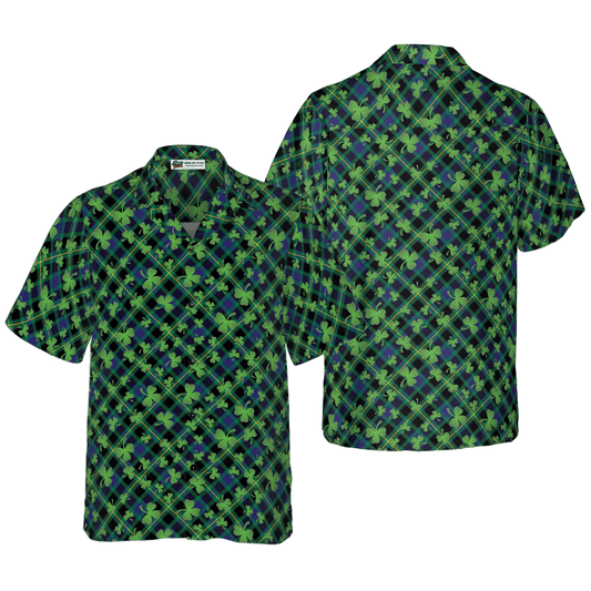 Shamrock Seamless Pattern Hawaiian Shirt, Colorful Summer Aloha Shirts For Men Women, Perfect Gift For Husband, Wife, Friend, Family, Patrick's Day - Amzanimalsgift