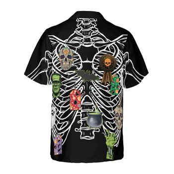 Skeleton Decorate Halloween Hawaiian Shirt, Unique Halloween Shirt For Men And Women - Perfect Gift For Lover, Friend, Family - Amzanimalsgift