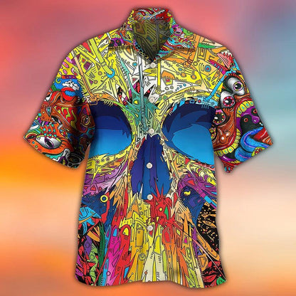 Skull Aloha Hawaiian Shirt For Summer - Skull Amazing Skull Summer Hawaiian Shirt - Perfect Gift For Men, Women, Skull Lover - Amzanimalsgift