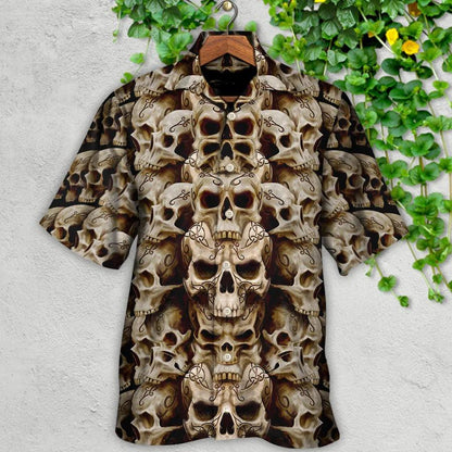 Skull Aloha Hawaiian Shirt For Summer - Skull Dark Inside Everyone Hawaiian Shirt - Perfect Gift For Men, Women, Skull Lover - Amzanimalsgift