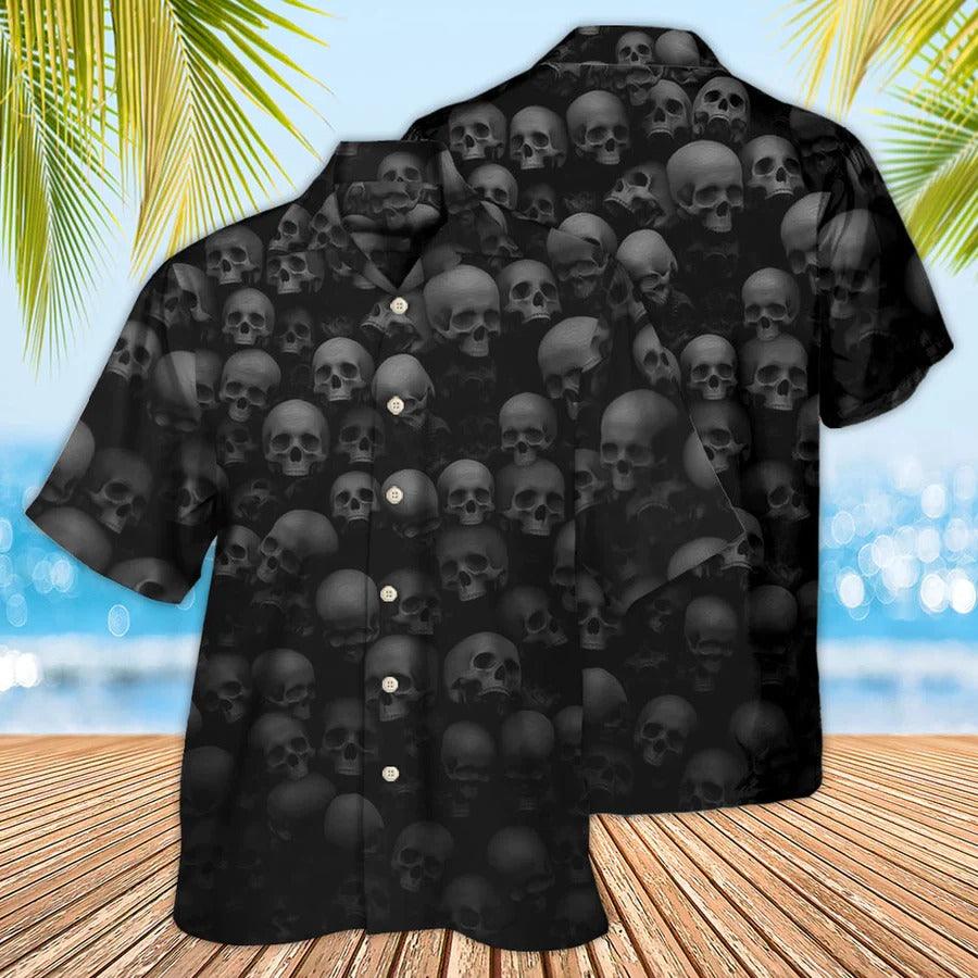 Skull Aloha Hawaiian Shirt For Summer - Skull Let Them Go To Hell Hawaiian Shirt - Perfect Gift For Men, Women, Skull Lover - Amzanimalsgift