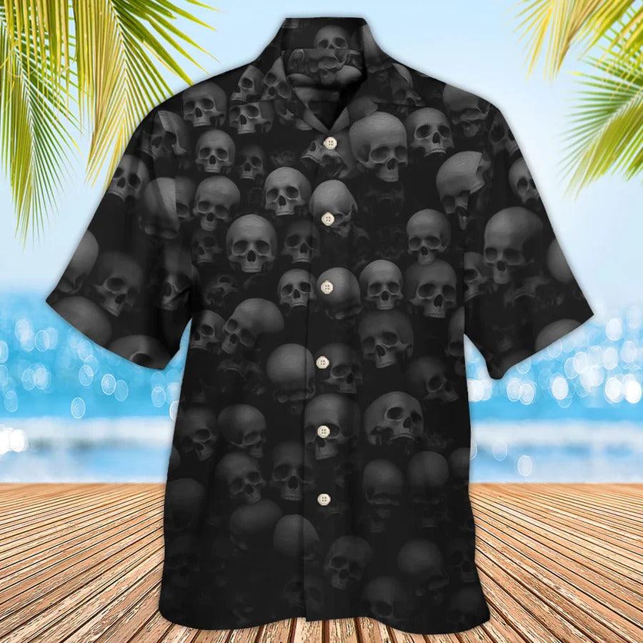 Skull Aloha Hawaiian Shirt For Summer - Skull Let Them Go To Hell Hawaiian Shirt - Perfect Gift For Men, Women, Skull Lover - Amzanimalsgift