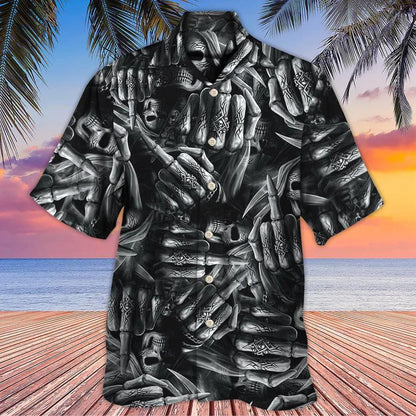 Skull Aloha Hawaiian Shirt For Summer - Skull Life Is The Whisper Of The Death Hawaiian Shirt - Perfect Gift For Men, Women, Skull Lover - Amzanimalsgift