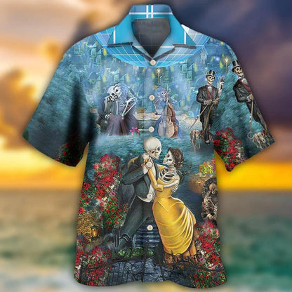 Skull Aloha Hawaiian Shirt For Summer - Skull Love My Skull Hawaiian Shirt - Perfect Gift For Men, Women, Skull Lover - Amzanimalsgift