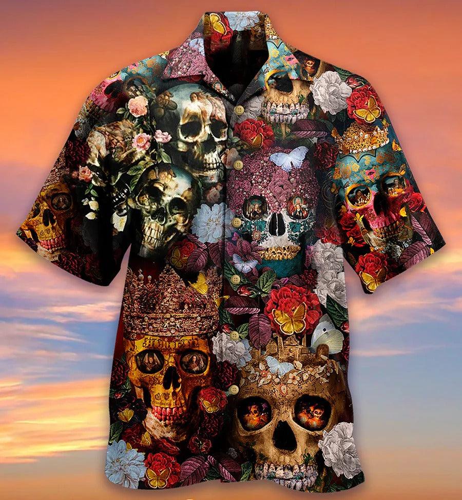 Day of the Dead Aloha Men And Women Hawaiian Shirt Gift For Summer Vacation