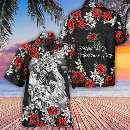 Skull Aloha Hawaiian Shirt For Summer - Skull Women's Day, Valentine Gift's Day Art Hawaiian Shirt - Perfect Gift For Men, Women, Skull Lover - Amzanimalsgift