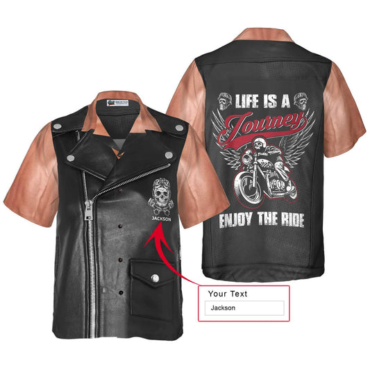 Skull Ride For Live Custom Hawaiian Shirt, Personalized Colorful Summer Aloha Shirt For Men Women, Gift For Friend, Team, Motorcycle Lovers - Amzanimalsgift