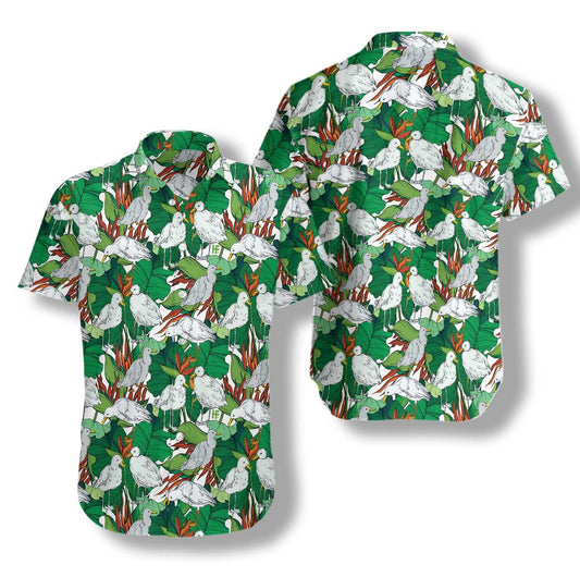 Sky Bird Seagull Hawaiian Shirt, Colorful Summer Aloha Shirts For Men Women, Perfect Gift For Husband, Wife, Boyfriend, Friend - Amzanimalsgift