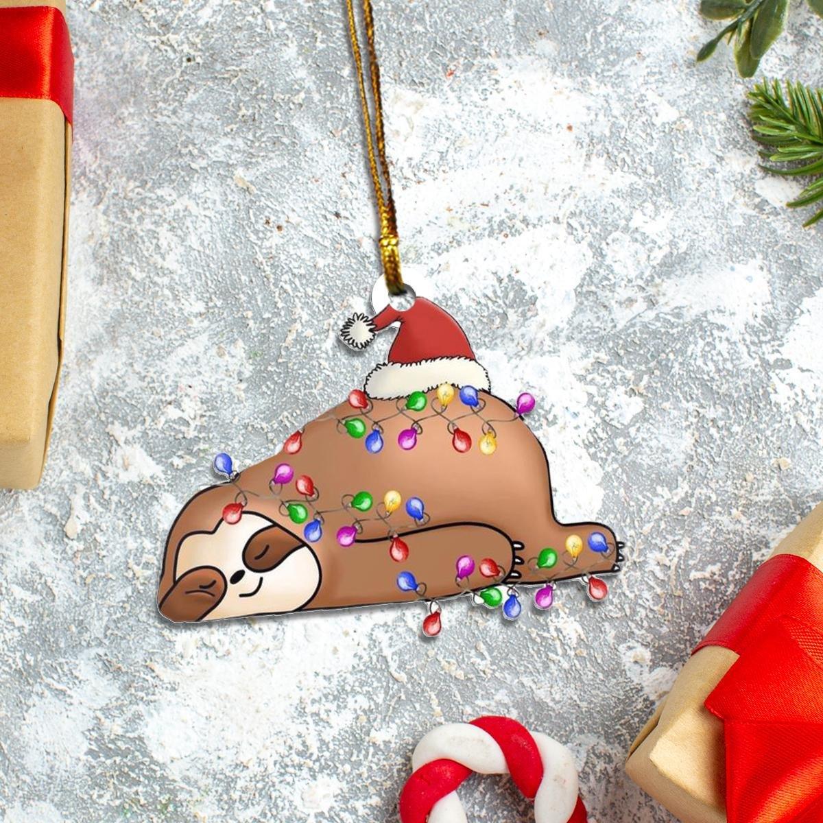 Sloth Mica ornament - Amzanimalsgift