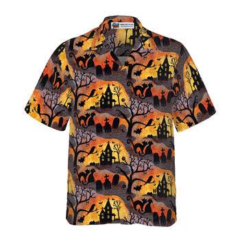 Spooky Night Halloween Hawaiian Shirt, Halloween Shirt For Men And Women - Perfect Gift For Lover, Friend, Family - Amzanimalsgift