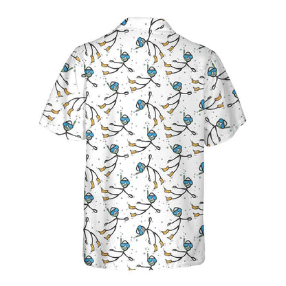 Stickfigures Scuba Diving Aloha Hawaiian Shirt For Summer, Scuba Diving Hawaiian Shirt For Men Women Adults, Best Gift For Friend, Scuba Diving Lovers - Amzanimalsgift