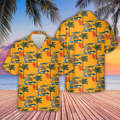 Surfing Aloha Hawaiian Shirts For Summer - Surf Tropical Palm Tent Hawaiian Set Outfits For Men Women - Gift For Surfing Lovers, Friend, Family - Amzanimalsgift