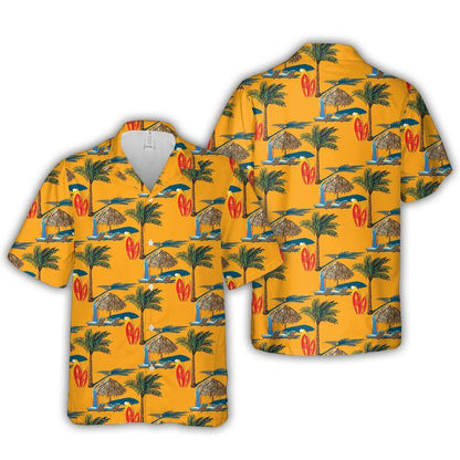 Surfing Aloha Hawaiian Shirts For Summer - Surf Tropical Palm Tent Hawaiian Set Outfits For Men Women - Gift For Surfing Lovers, Friend, Family - Amzanimalsgift