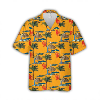 Surfing Aloha Hawaiian Shirts For Summer - Surf Tropical Palm Tent Hawaiian Set Outfits For Men Women - Gift For Surfing Lovers, Friend, Family - Amzanimalsgift