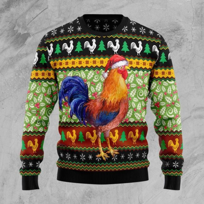Chicken Cluck-ry Ugly Christmas Sweater, Perfect Outfit For Christmas, Winter, New Year Of Chicken Lovers
