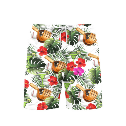 Baseball Hawaiian Shirt, Baseball And Margarita Tropical Hawaiian Shirt For Men & Woman, Perfect Gift For Baseball Lovers