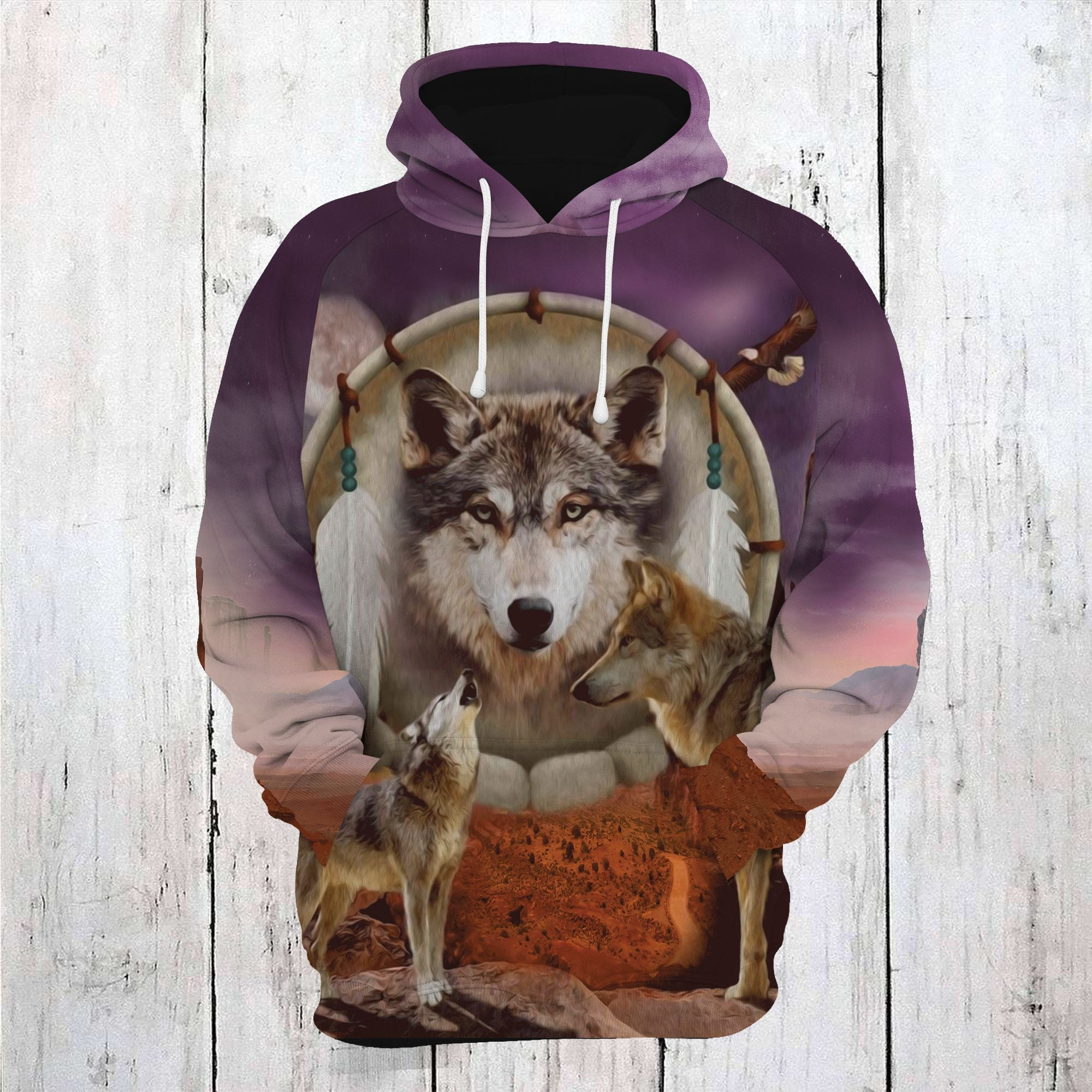 Wolf Family Pullover Premium Hoodie, Perfect Outfit For Men And Women On Christmas New Year Autumn Winter