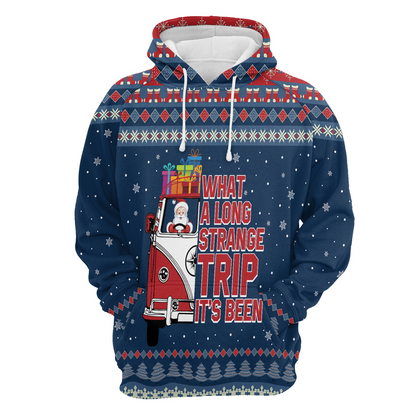 Santa Premium Christmas Hoodie, What A Long Strange Trip Its Been Christmas Unisex Hoodie For Men & Women - Perfect Gift For Christmas, Friends, Family