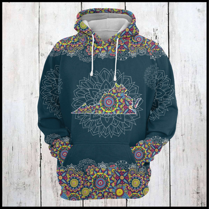 Virginia Mandala Pattern Pullover Premium Hoodie, Perfect Outfit For Men And Women On Christmas New Year Autumn Winter