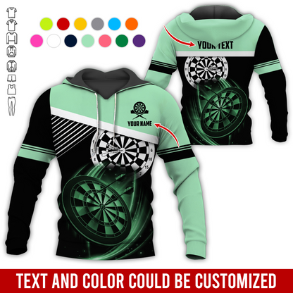 Personalized Name & Text Darts Premium Hoodie, The Dart is a unique Hoodie, Perfect Gift For Darts Player, Darts Lovers, Friend, Family