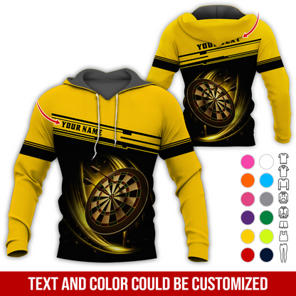 Customized Name & Text Darts Premium Hoodie, Darts Hoodie For Darts Lovers, Darts Players