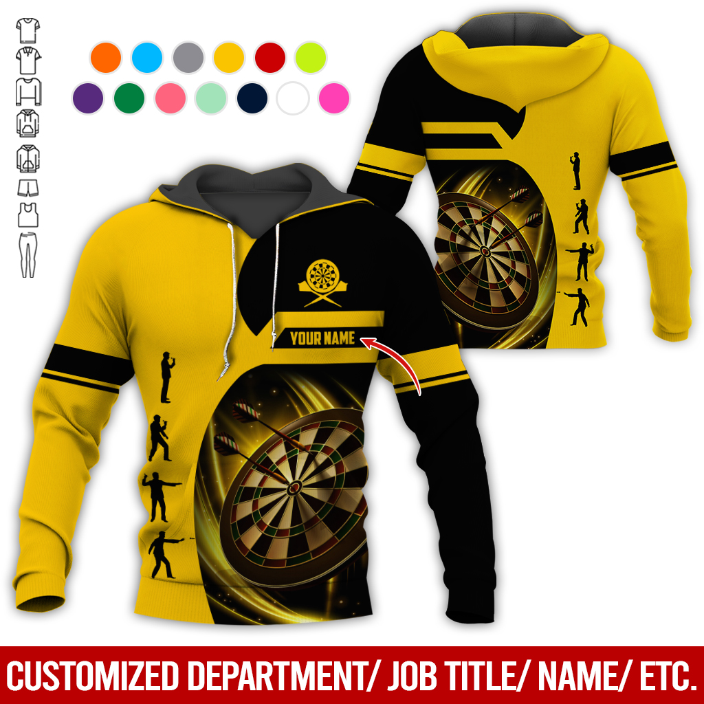 Customized Darts Premium Hoodie, Personalized Name Hoodie, How to play Darts Pattern Hoodie For Darts Lovers, Friend, Family