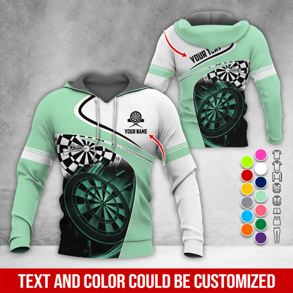 Customized Name & Text Darts Premium Hoodie, Darts Is My Life Hoodie, Perfect Gift For Darts Lovers, Darts Player