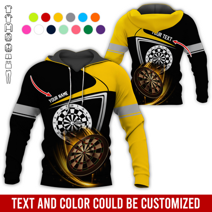 Personalized Name & Text Premium Hoodie, Darts Is My Life Hoodie, Perfect Gift For Darts Lovers, Darts Player
