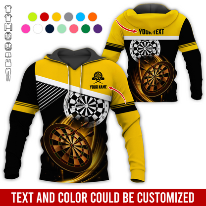 Personalized Name & Text Darts Premium Hoodie, The Dart is a unique Hoodie, Perfect Gift For Darts Player, Darts Lovers, Friend, Family