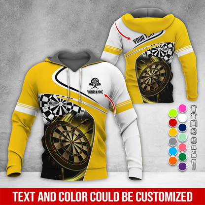 Customized Name & Text Darts Premium Hoodie, Darts Is My Life Hoodie, Perfect Gift For Darts Lovers, Darts Player