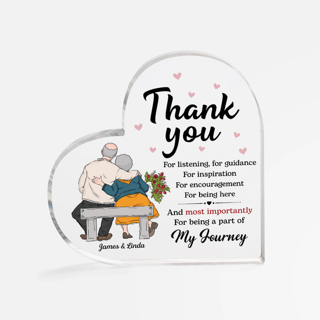 Personalized Couple Acrylic Ornament, Customized Thank You For Everything Acrylic Ornament, Best Ornament For Couple