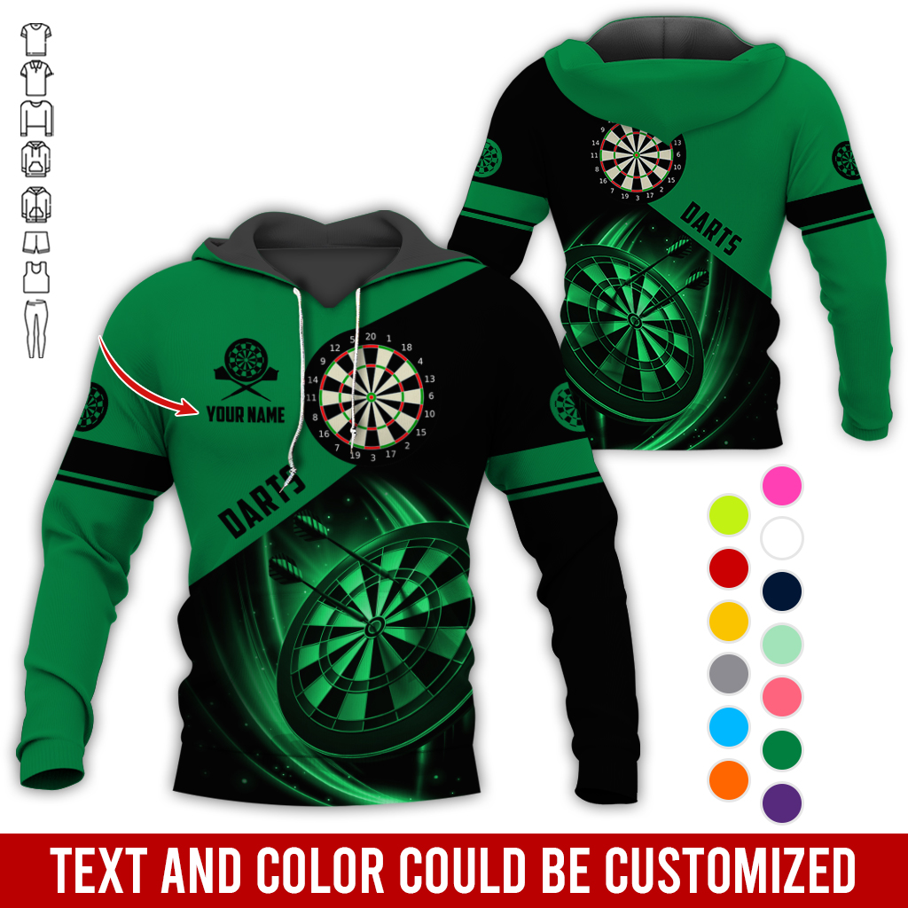 Personalized Darts Premium Hoodie, Customized Name & Text Darts Premium Hoodie, Perfect Gift For Darts Lovers, Darts Player