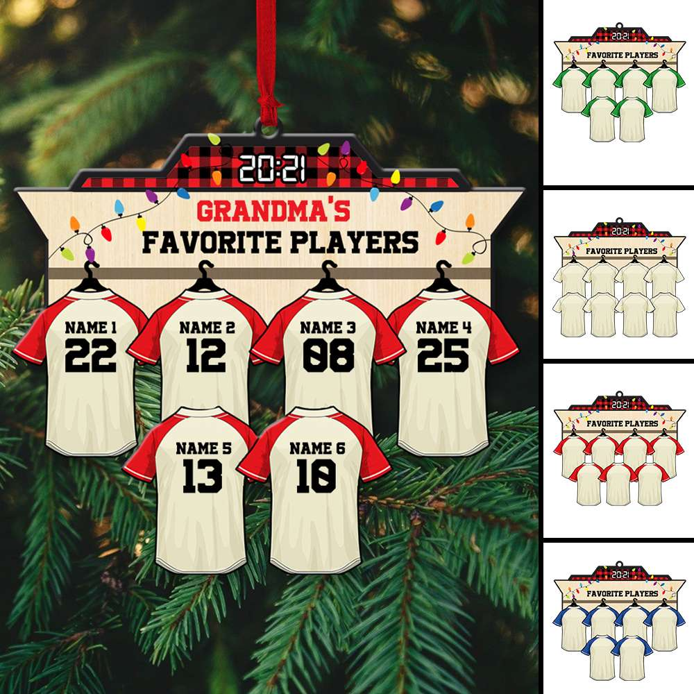 Custom Baseball Acrylic Ornament, Personalized Baseball Favorite Acrylic Ornament - Perfect Gift For Baseball Lover, Christmas, New Year