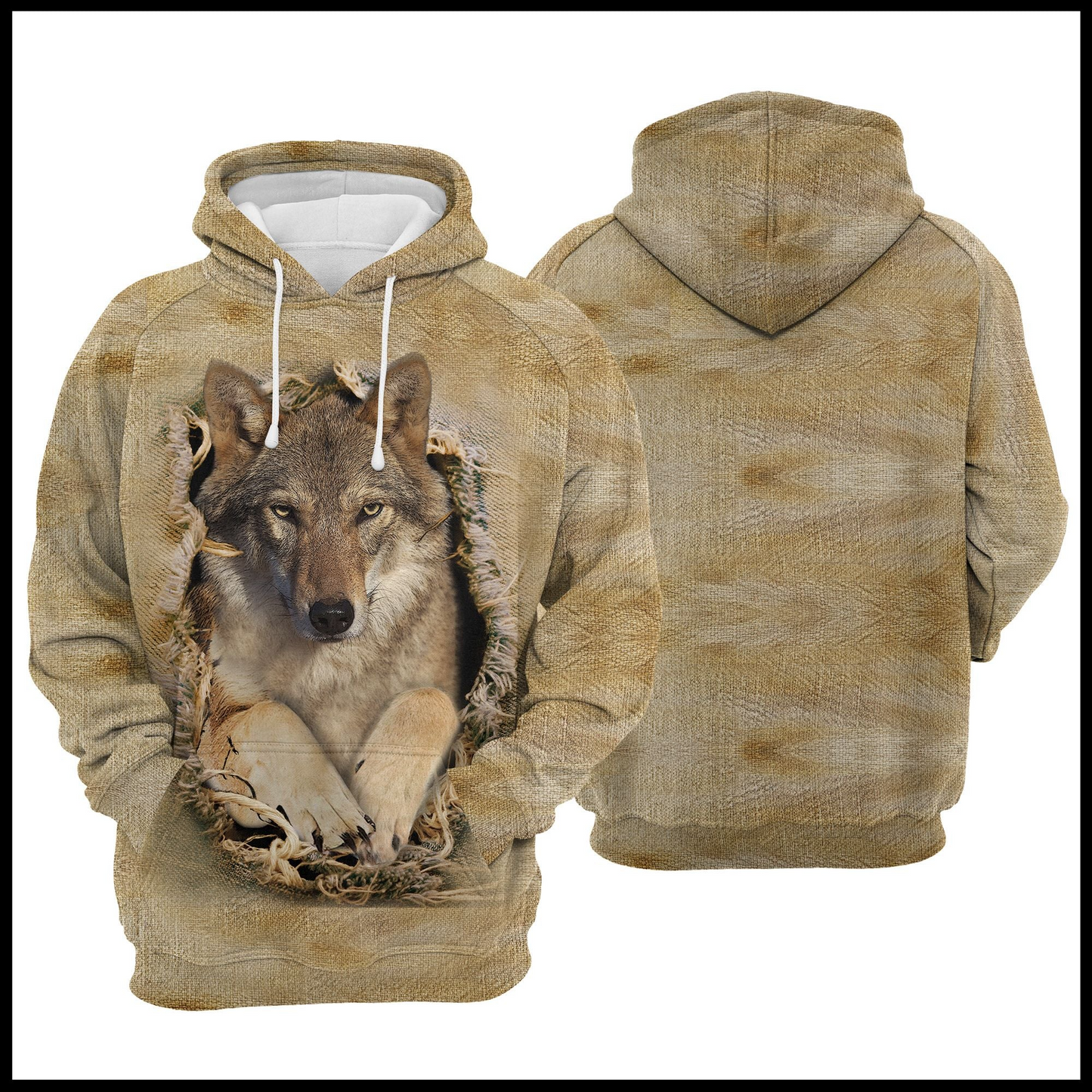 Wolf Scratch Pullover Premium Hoodie, Perfect Outfit For Men And Women On Christmas New Year Autumn Winter
