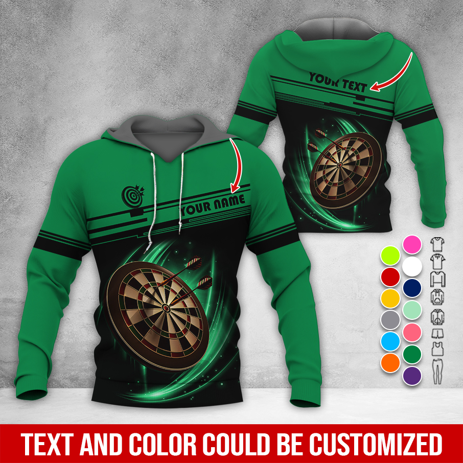 Personalized Name & Text Darts Premium Hoodie, Darts Is My Life Hoodie , Perfect Gift For Darts Lovers, Friend, Family