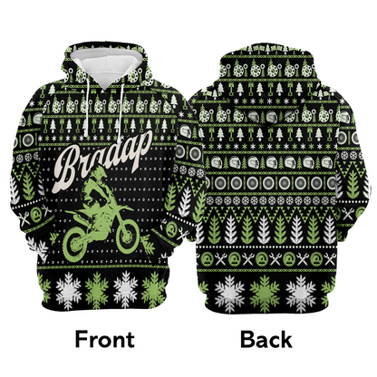 Motorcycle Racing Premium Christmas Hoodie, Braaap Moto Unisex Hoodie For Men & Women - Perfect Gift For Christmas, Racing Lover