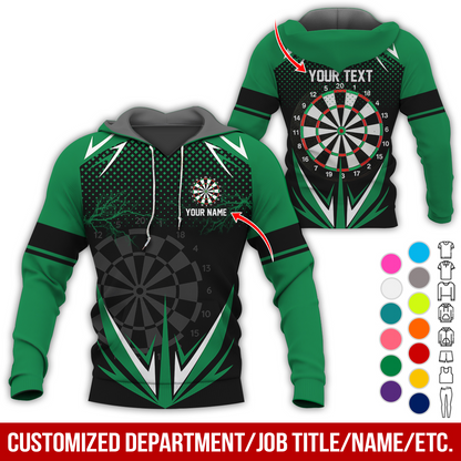 Customized American Flag Darts Premium Hoodie, Lightning & Spot Pattern Darts Hoodie, Perfect Gift For Darts Lovers, Friend, Family