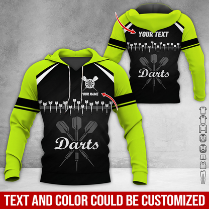 Customized Darts Premium Hoodie, Darts Arranged According To Musical Notes Hoodie, Perfect Gift For Darts Lovers, Friend, Family