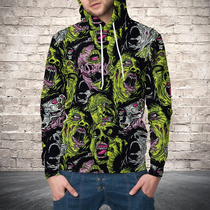 Zombie Costume Pullover Premium Hoodie You Just Flipped My Witch Switch, Perfect Outfit For Men And Women On Christmas New Year Autumn Winter