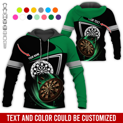 Personalized Name & Text Premium Hoodie, Darts Is My Life Hoodie, Perfect Gift For Darts Lovers, Darts Player