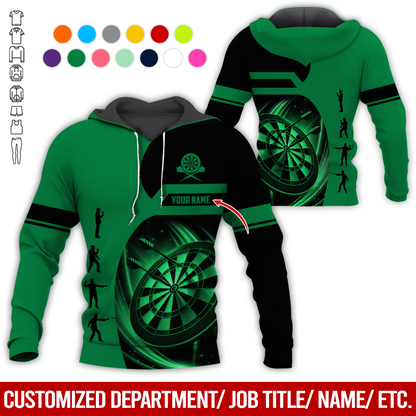 Customized Darts Premium Hoodie, Personalized Name Hoodie, How to play Darts Pattern Hoodie For Darts Lovers, Friend, Family