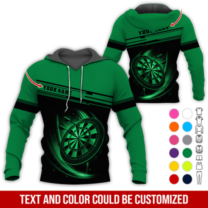 Customized Name & Text Darts Premium Hoodie, Darts Hoodie For Darts Lovers, Darts Players