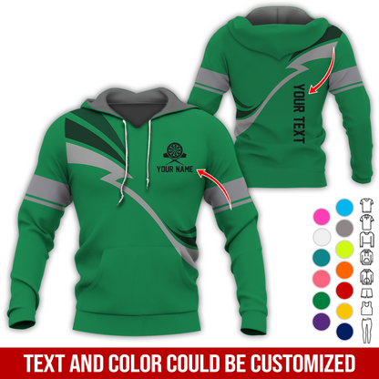 Personalized Darts Premium Hoodie, Customized Name & Text Lightning Pattern Darts Hoodie, Perfect Gift For Darts Lovers, Friend, Family