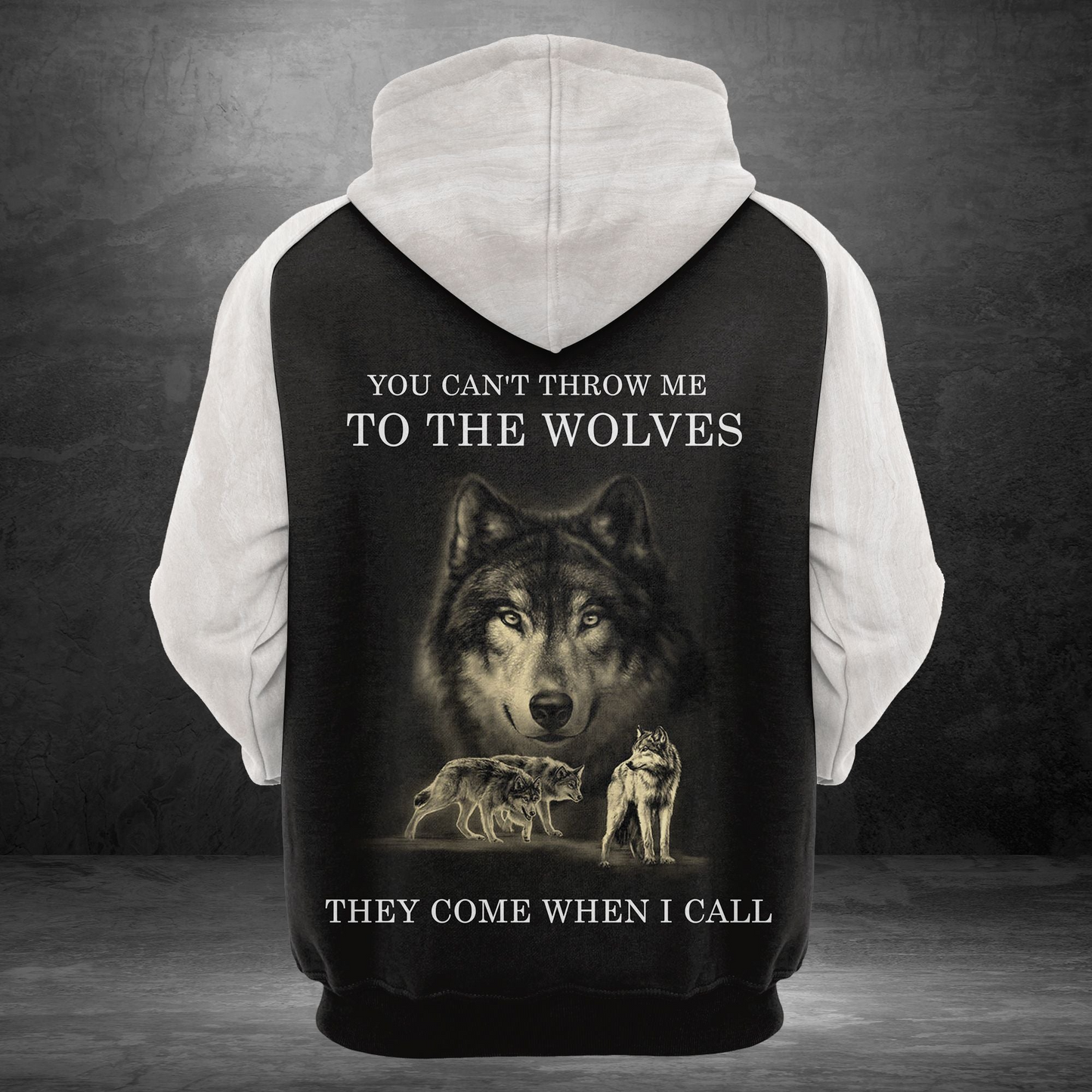 Grey Wolf Pullover Premium Hoodie They Come When I Call Wolves, Perfect Outfit For Men And Women On Christmas New Year Autumn Winter