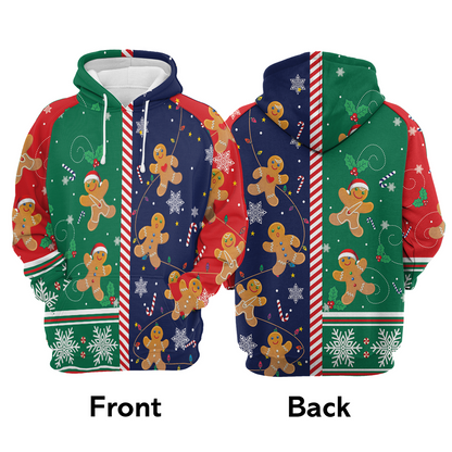 Gingerbread Premium Christmas Hoodie, Gingerbread Christmas Unisex Hoodie For Men & Women - Perfect Gift For Christmas, Friends, Family