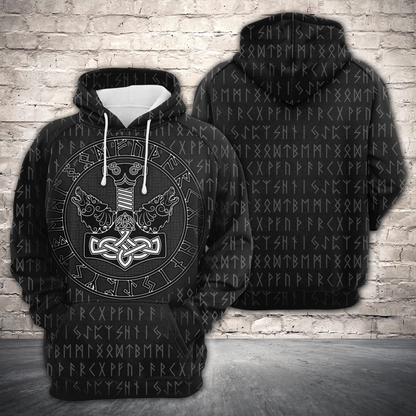 Thor's hammer Mjollnir Pullover Premium Hoodie, Perfect Outfit For Men And Women On Christmas New Year Autumn Winter