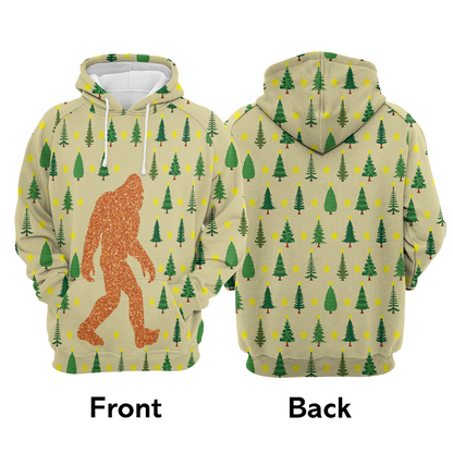Bigfoot Premium Christmas Hoodie, Bigfoot Sasquatch Unisex Hoodie For Men & Women - Perfect Gift For Christmas, Friends, Family