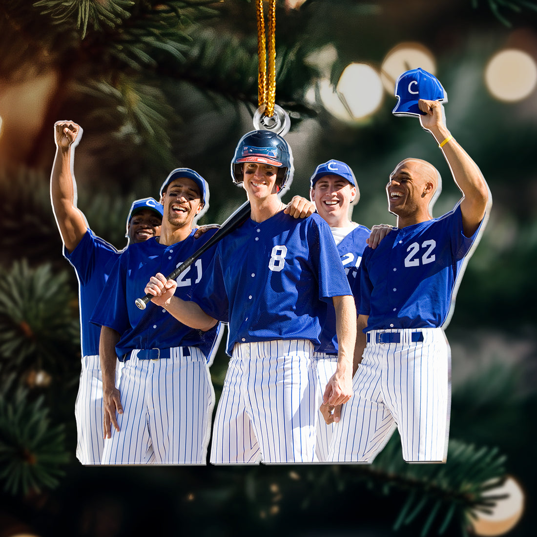 Custom Photo Texas Baseball Team World Champs Acrylic Ornament, The Best Texas Baseball 2023 World Champs Acrylic Ornament