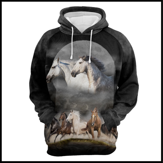 Wild Horse Running Pullover Premium Hoodie, Perfect Outfit For Men And Women On Christmas New Year Autumn Winter